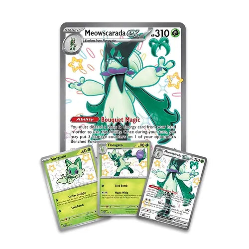 Pokémon TCG - Paldean Fates Meowscarada ex Premium Collection