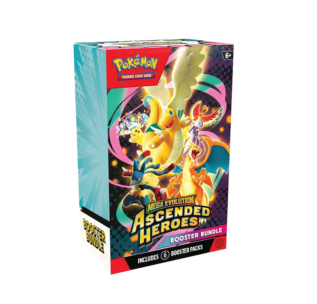 Pokémon TCG: Mega Evolution-Ascended Heroes Booster Bundle (6 Packs)