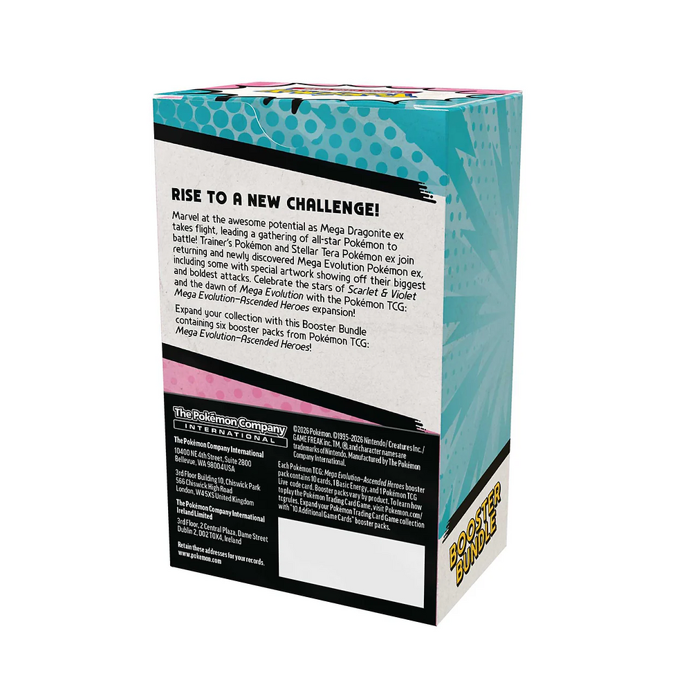Pokémon TCG: Mega Evolution-Ascended Heroes Booster Bundle (6 Packs)