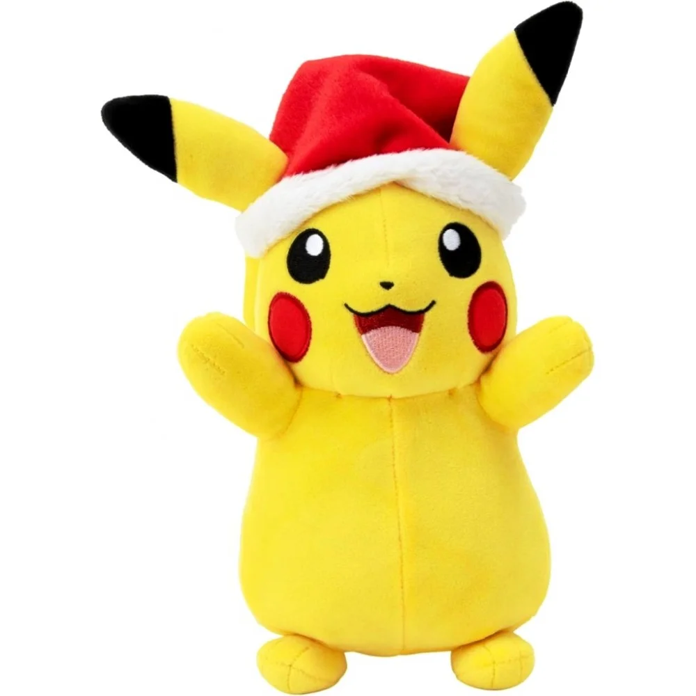 Pokémon 8" Holiday Plush - Pikachu with Santa Hat