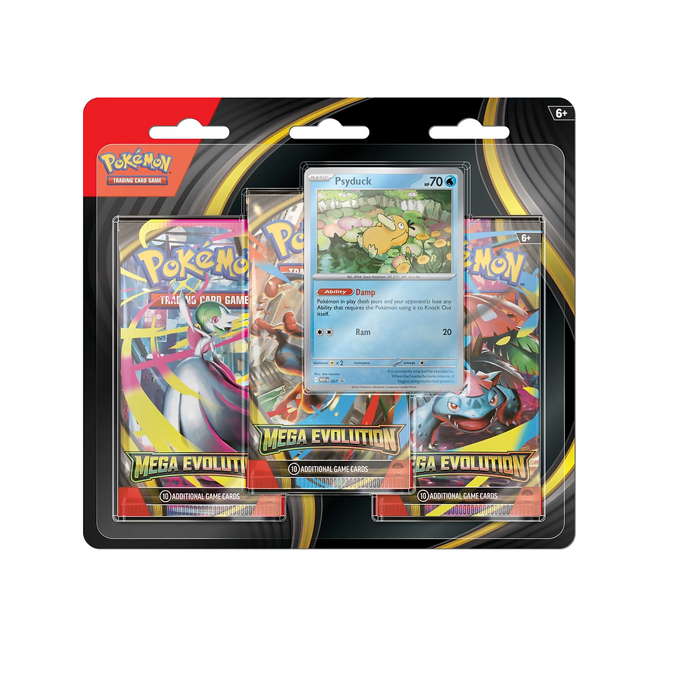 Pokémon TCG: Mega Evolutions 3-Pack Blister (Psyduck)