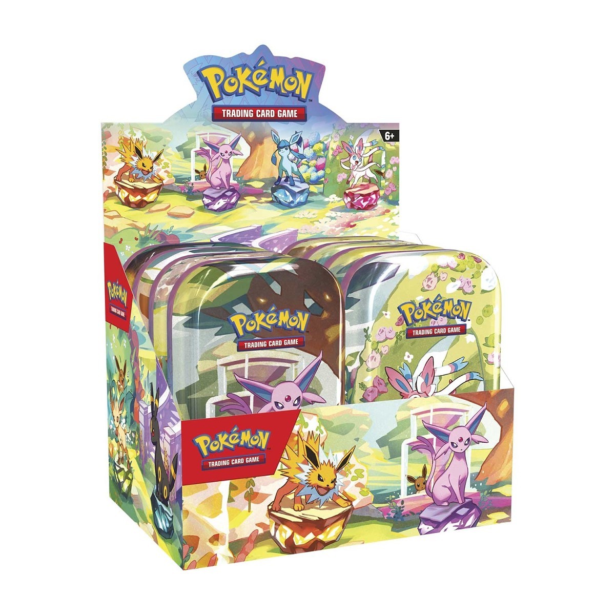 Pokémon TCG: Scarlet & Violet-Prismatic Evolutions Mini Tin Display (8 Tins)