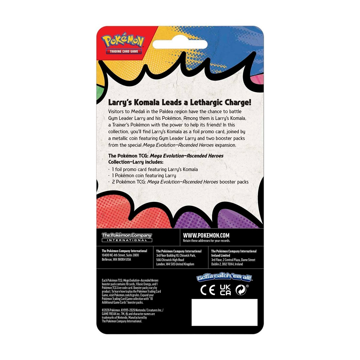 Pokémon TCG: Mega Evolution-Ascended Heroes Collection (Larry)