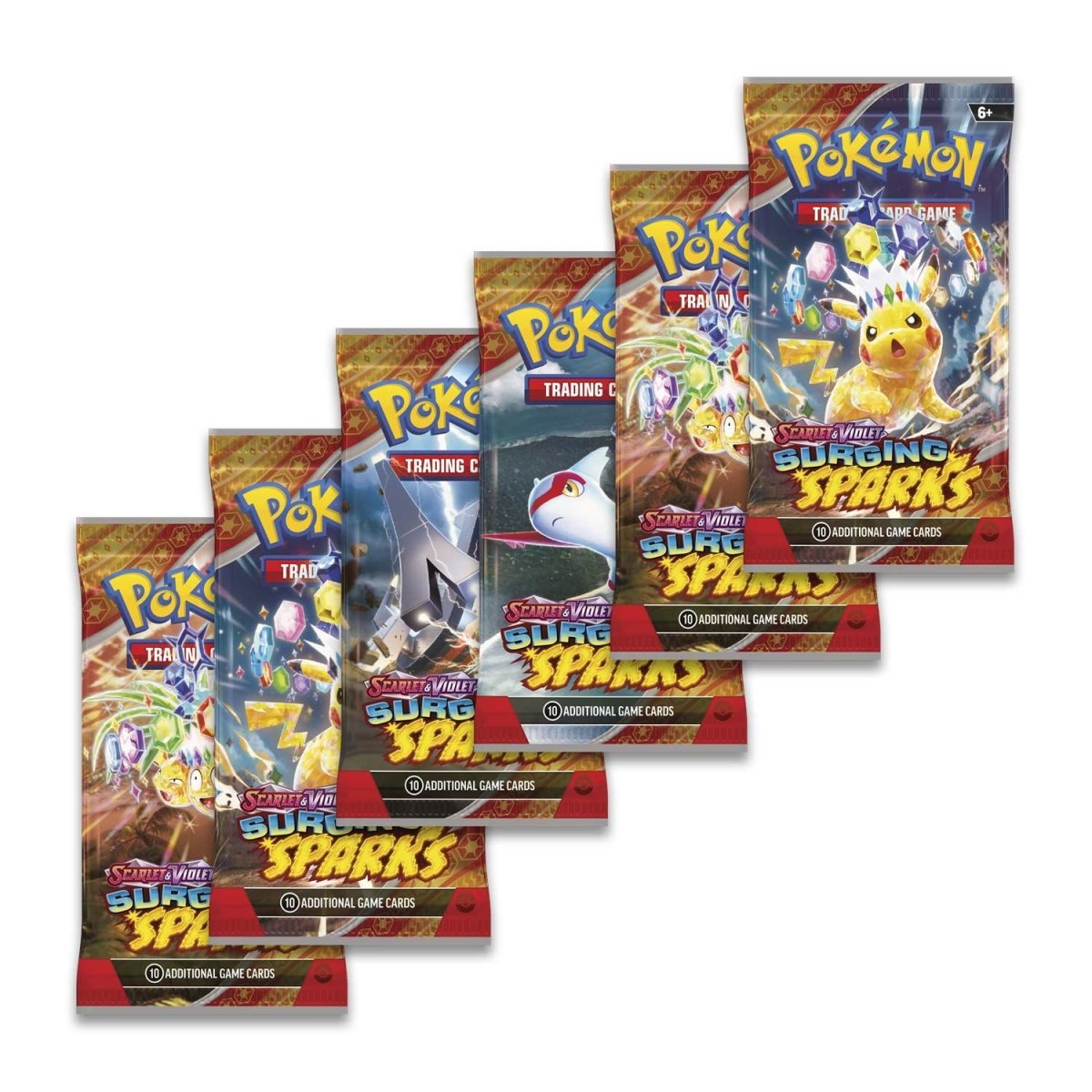 Pokémon TCG Scarlet & Violet-Surging Sparks Booster Bundle (6 Packs)