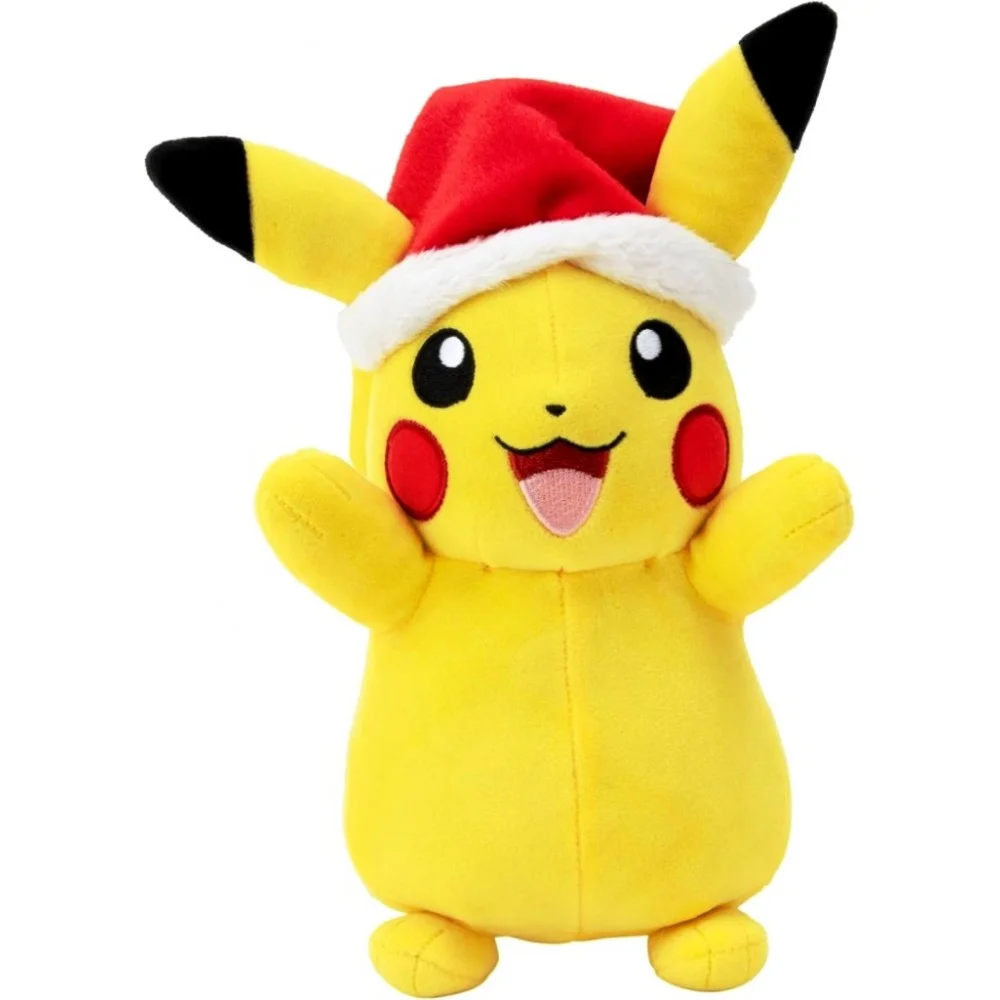 Pokémon 8" Holiday Plush - Pikachu with Santa Hat