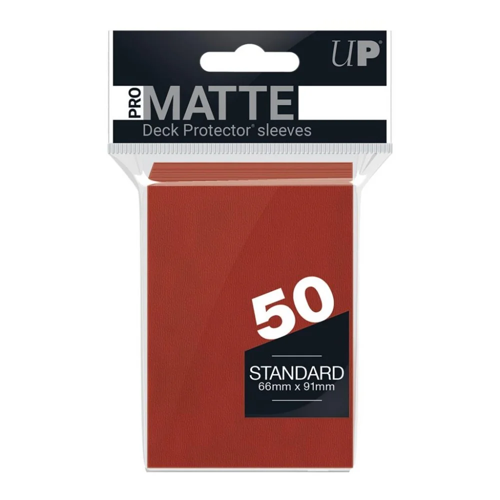 Pro-Matte Red Standard Non Glare Sleeves